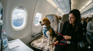 Viaggiare con i cani in cabina: ammessi gli animali domestici fino a 30 kg
