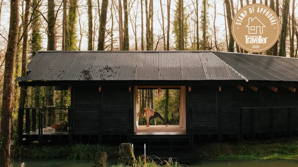 Riscoprire la potenza del yoga grazie a una cabin nel bosco. Un amore ritrovato.