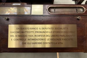 Camera dedica targa a Matteotti: ‘Omaggio alla sua memoria’