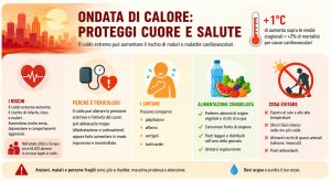 Caldo estremo aumenta ictus e infarti: riconoscere i sintomi e l’importanza dell’alimentazione.