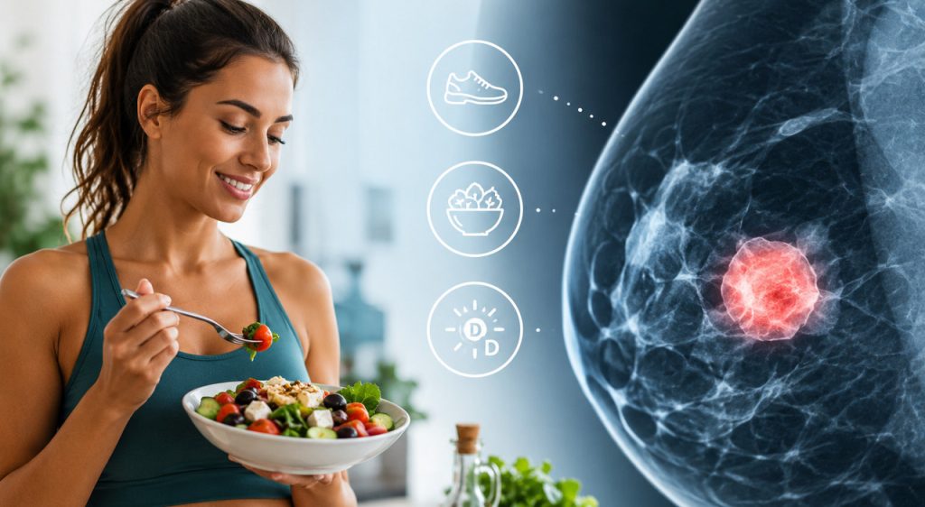 Combattere il tumore al seno: l’importanza di dieta, movimento e vitamina D