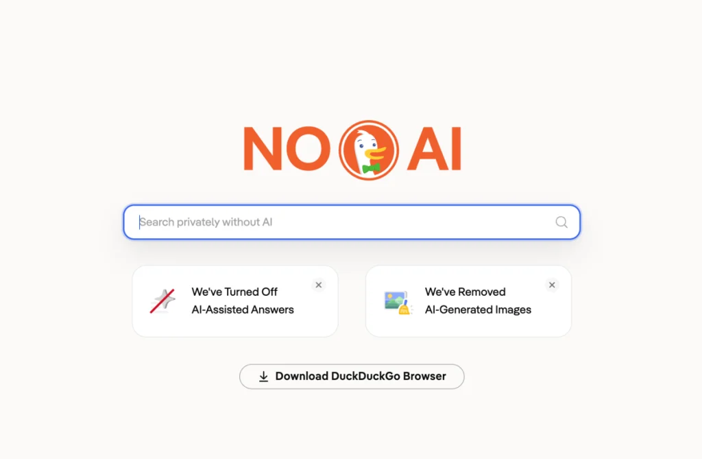 Aumento del 30% per DuckDuckGo: utenti rifiutano la ricerca AI di Google.