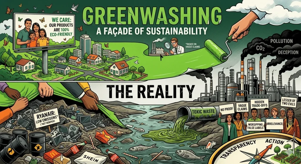 Greenwashing e sostenibilità: consumatori sempre più esposti