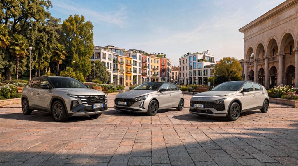 Hyundai presenta Dark Line: stile nero e tecnologia avanzata per i20 e Bayon.