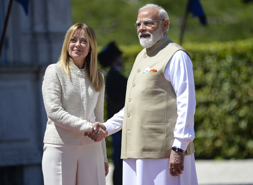 Meloni e Modi: Italia e India siglano un partenariato strategico speciale.