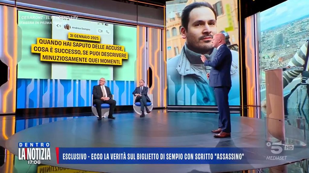 Nuzzi rivela il significato del biglietto di Andrea Sempio in un audio esclusivo.