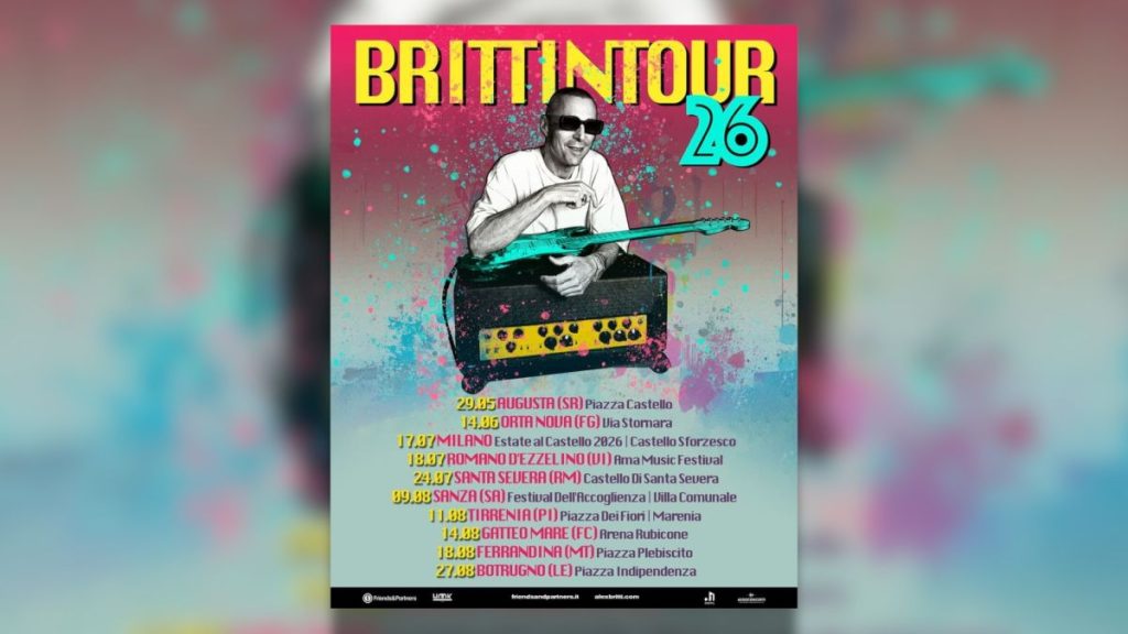 Alex Britti svela il “Brittintour ’26”: imperdibile tour musicale in arrivo!