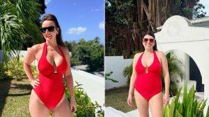 Designer swimsuit vs. budget find: indovina quale costa £255 e quale solo £22!