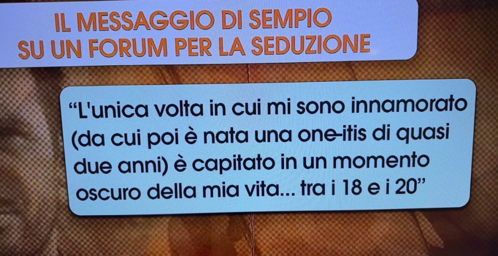 Andrea Sempio: rivelazioni e ossessioni nei forum di seduzione italiani.