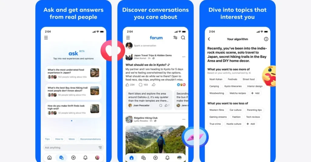 Meta’s Forum: unisce il meglio di Reddit, Facebook e l’intelligenza artificiale di Google.