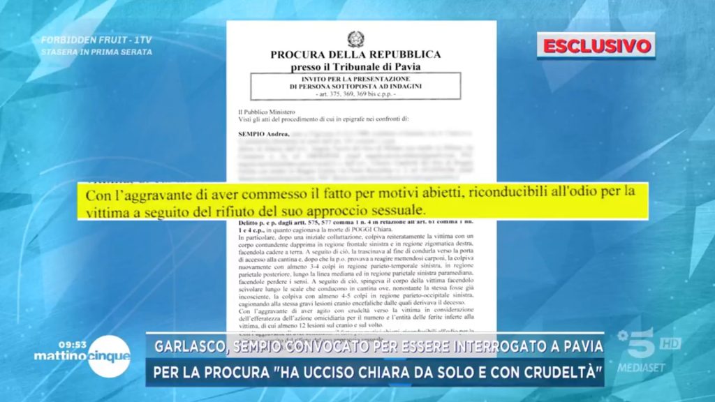 Andrea Sempio risponde alle nuove accuse: “Non comprendo il movente dell’omicidio di Chiara Poggi”.