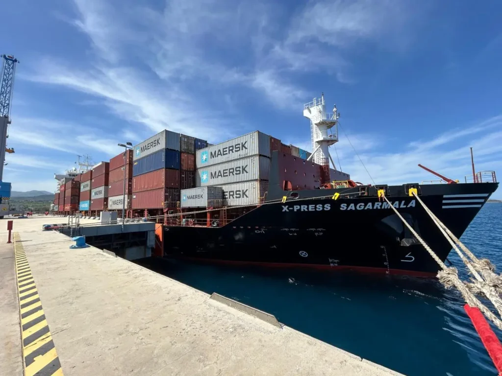 X-Press Sagarmala: il primo approdo al Porto di Milazzo per le portacontainer