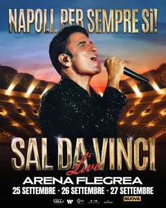 Sal Da Vinci aggiunge terza data all’Arena Flegrea di Napoli il 27 settembre