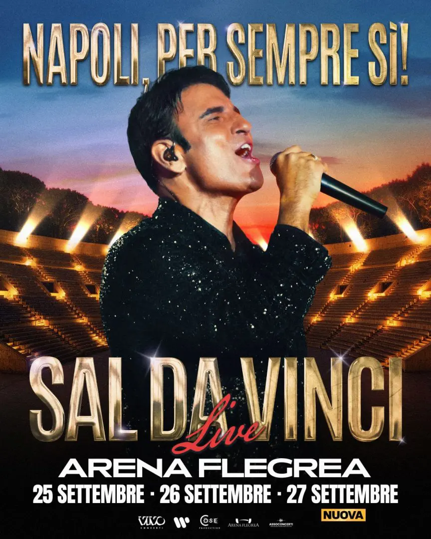 Sal Da Vinci aggiunge terza data all’Arena Flegrea di Napoli il 27 settembre