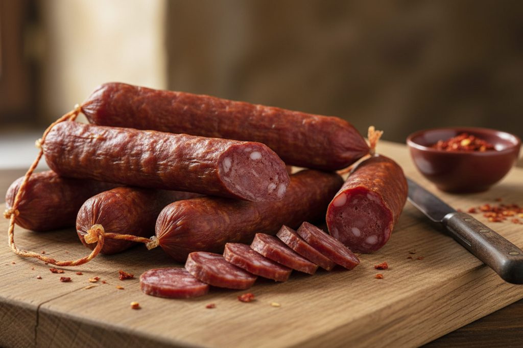 Salsicce piccanti superano i limiti di nitrati: produzione difettosa scoperta.