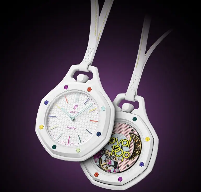 Swatch celebra il Royal Oak di Audemars Piguet con il nuovo orologio Royal Pop.