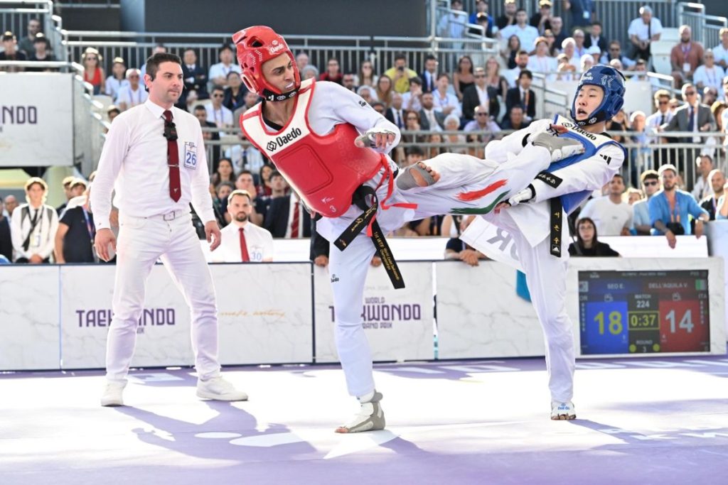 Vito Dell’Aquila trionfa con l’oro al Roma Grand Prix di taekwondo. Successo straordinario!