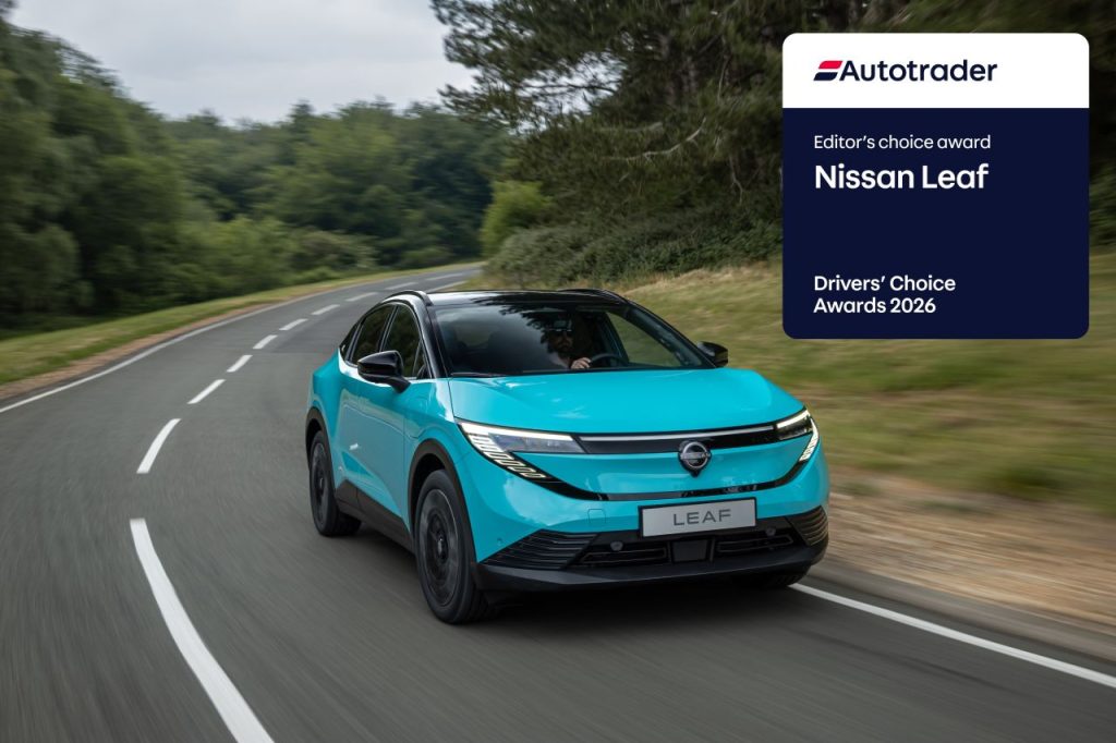 Nissan Leaf: Vinca il premio “Scelta della Redazione” agli Autotrader Drivers’ Choice Awards.