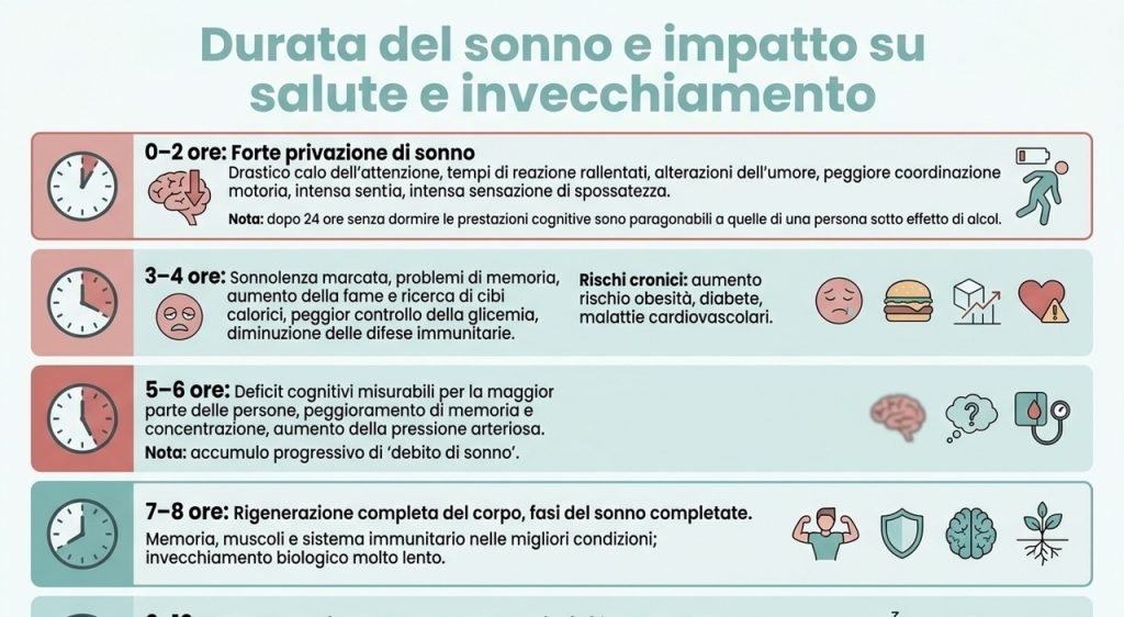 Sonno: Effetti di Dormire Troppo o Poco oltre il Mito delle 8 Ore
