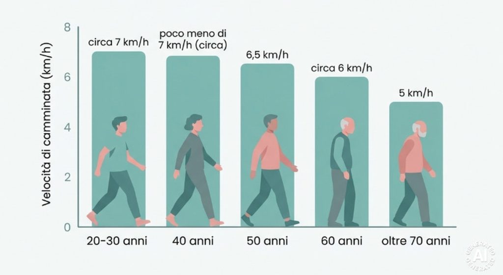 Camminata e longevità: la velocità rivela la salute in base all’età, secondo gli esperti.