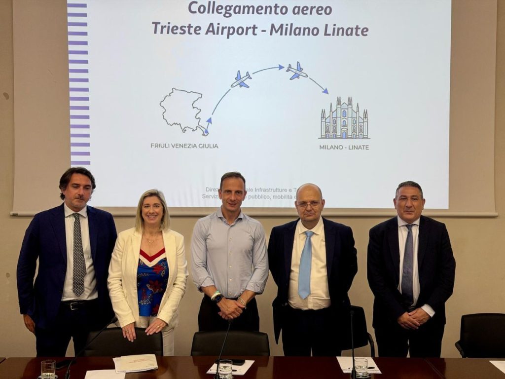 Trieste-Linate: ritorna la rotta aerea grazie a Fedriga e Amirante.