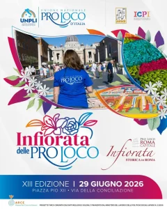Infiorata delle Pro Loco d’Italia: Roma ospita la tredicesima edizione di questa festa fiorita.