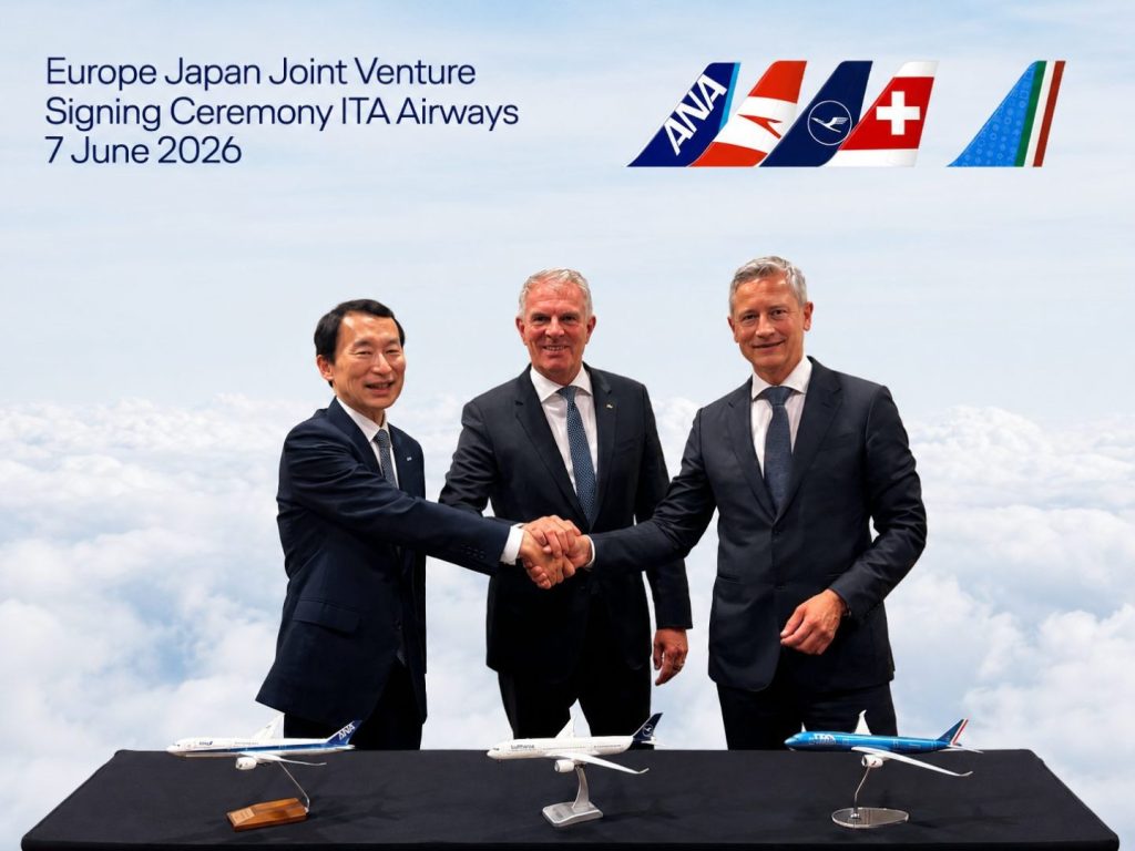 ITA Airways entra nella Joint Venture Europa-Giappone con Lufthansa Group e ANA.