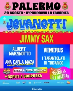 Jovanotti annuncia la line up del Jova Summer Party 2026 a Palermo