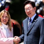 Meloni e Lee Jae Myung: alleanza strategica per Indopacifico e Hormuz.