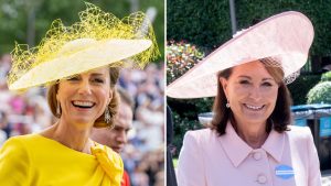 Kate e Carole Middleton: due look Royal Ascot, stesso stile chic in giallo e rosa.