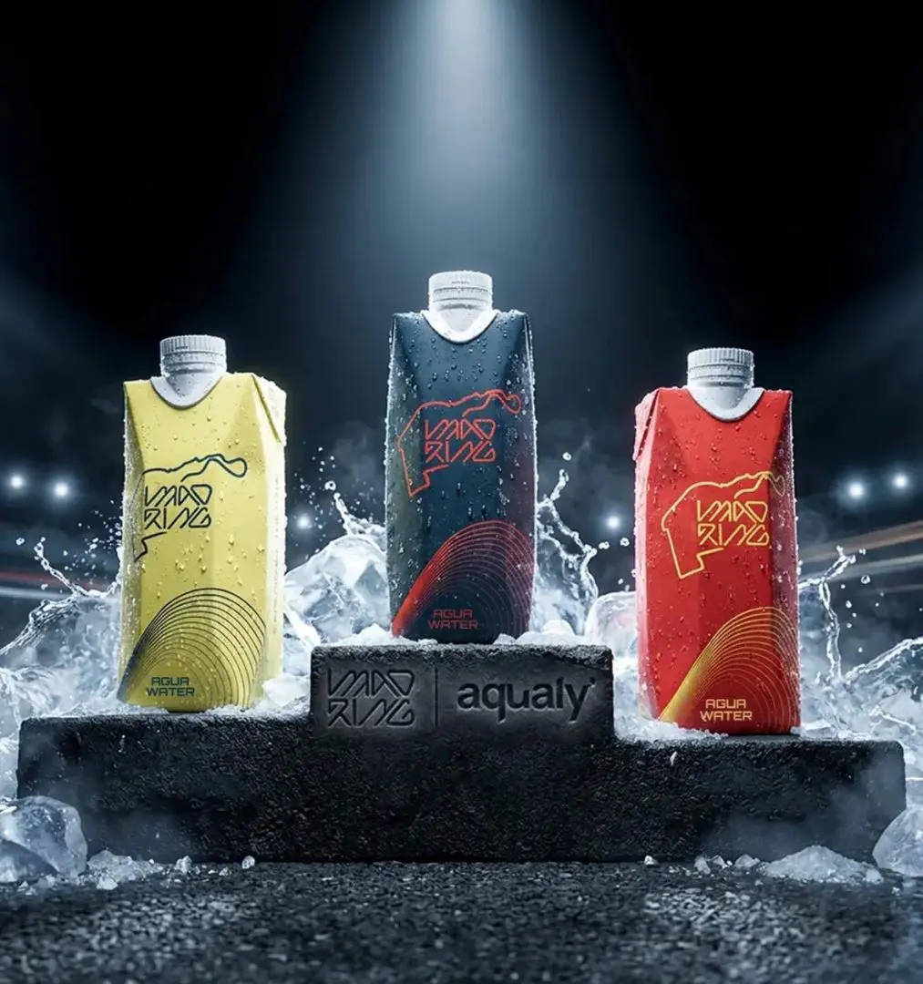 Aqualy diventa acqua ufficiale di Madring con packaging ecologico e innovativo.