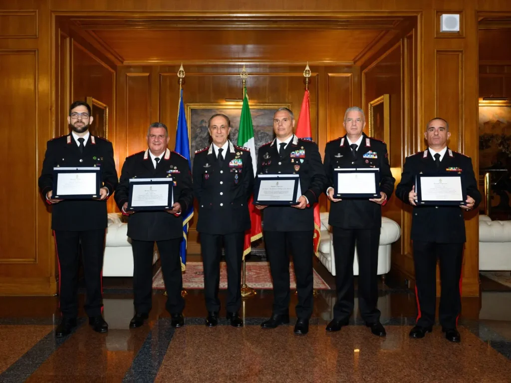 Carabinieri premiati per l’impegno nella tutela ambientale e la salvaguardia del territorio.