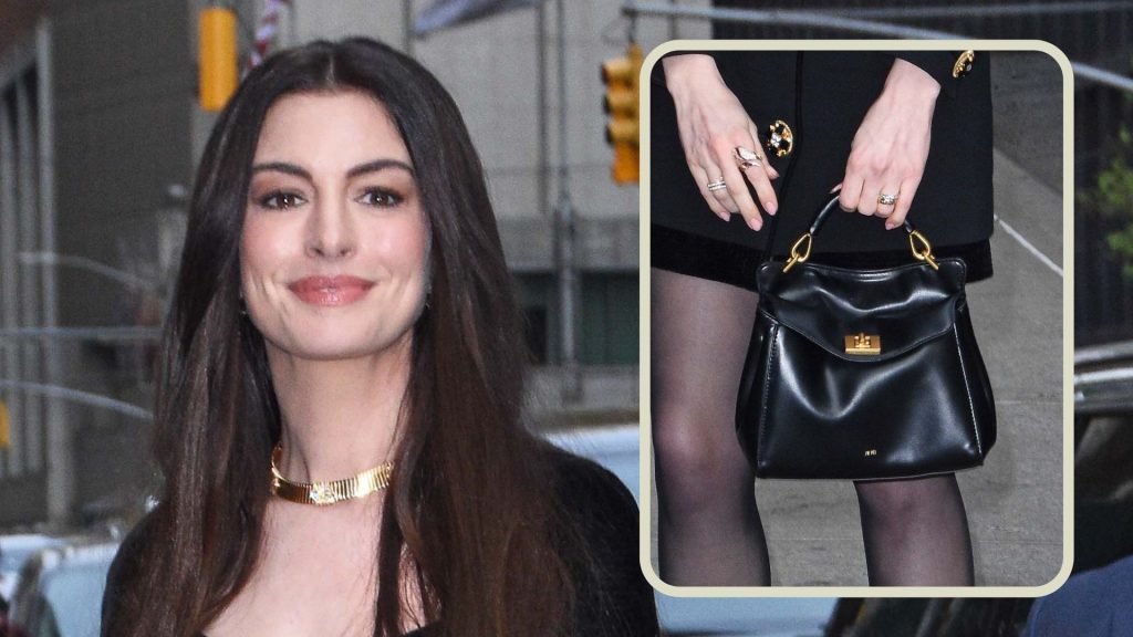 Scopri la borsa a manico di Anne Hathaway: stile e convenienza su Amazon