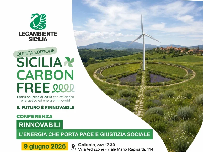 “Sicilia Carbon Free” a Catania la quinta edizione della conferenza sulle energie rinnovabili  tra pace e giustizia sociale