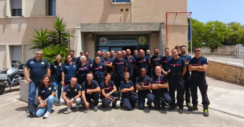 Sardegna: squadre europee di Protezione Civile unite contro gli incendi boschivi.