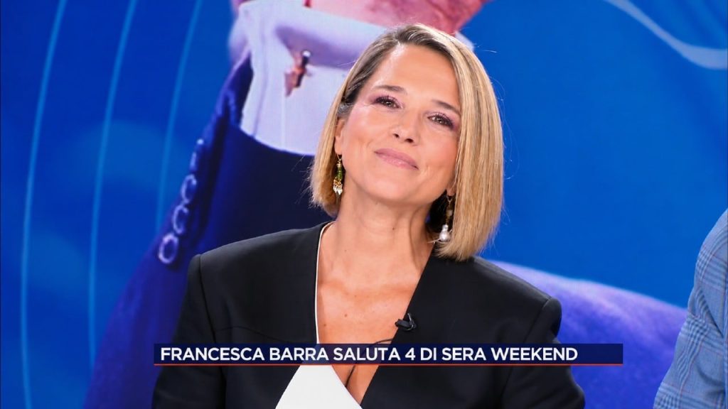 Francesca Barra abbandona 4 di Sera Weekend: l’annuncio in diretta e le ragioni.