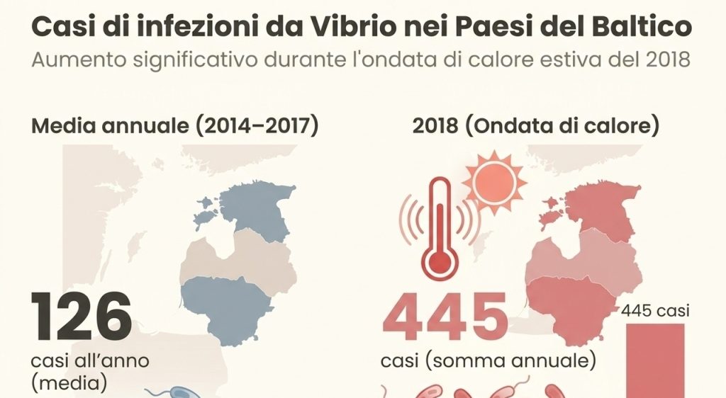 Vibrio e mangiacarne: batteri estivi in Europa, sintomi e aree a rischio.