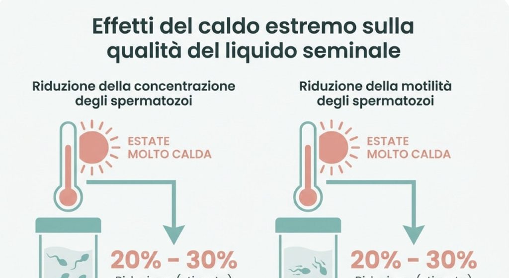Caldo estremo e notti tropicali: come influenzano desiderio sessuale e fertilità maschile