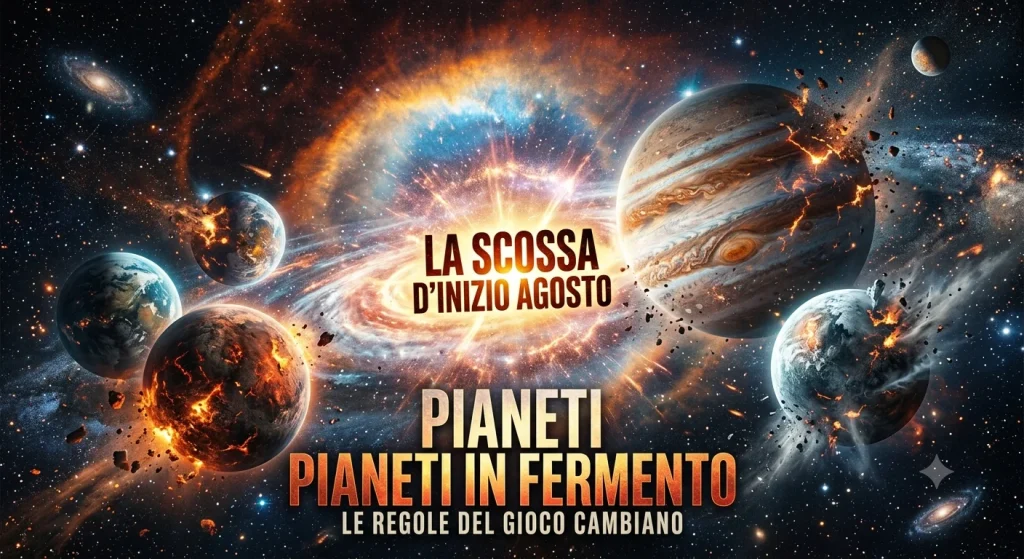 Pianeti in fermento: la scossa d’inizio agosto che cambia le regole del gioco