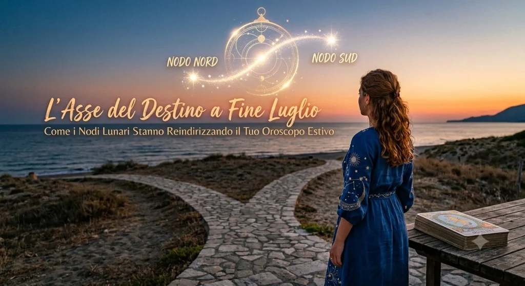 L’Asse del Destino a fine luglio: come i Nodi Lunari stanno reindirizzando il tuo oroscopo estivo