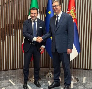 Salvini e Vucic: cooperazione e allargamento UE al centro dell’incontro.