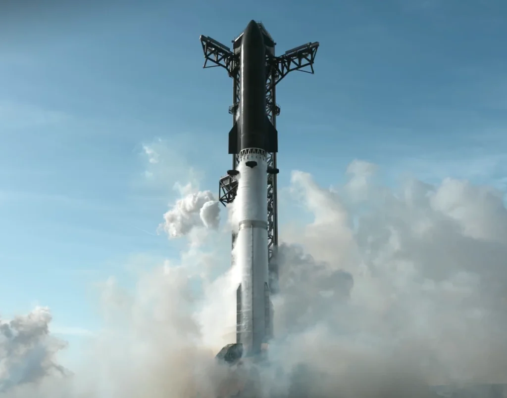 SpaceX interrompe improvvisamente il secondo lancio di Starship V3 dopo l’accensione.