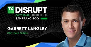 Garrett Langley di Flock Safety sul futuro della sorveglianza a TechCrunch Disrupt 2026.