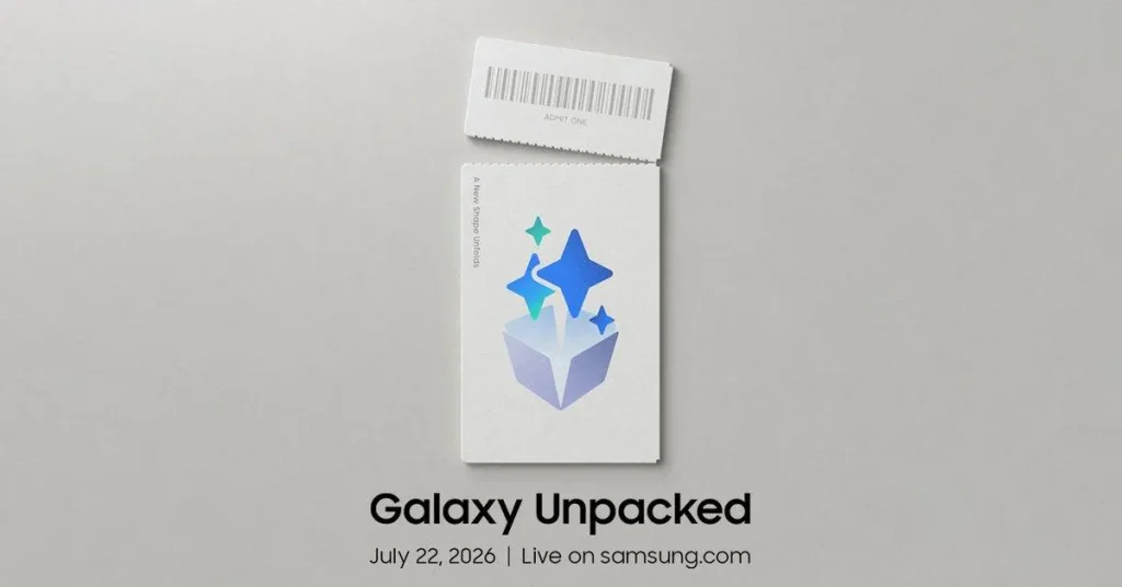 Samsung Galaxy Unpacked Luglio 2026: Scopri come seguire l’evento in diretta.
