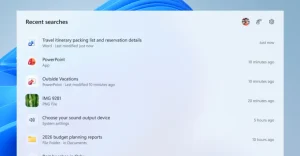 Microsoft testa Windows Search senza pubblicità e contenuti superflui.