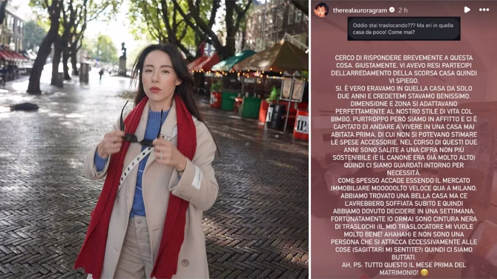 Aurora Ramazzotti trasloca a Milano per spese accessorie insostenibili: “Costo troppo alto”.