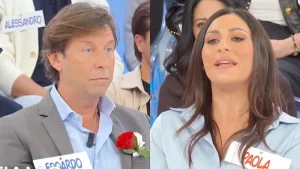 Uomini e Donne: Edoardo e Paola, nuova coppia nel trono over dopo alcune settimane di incontri.