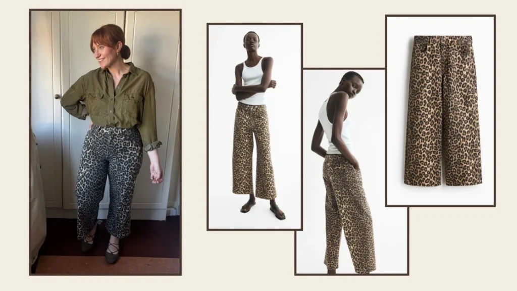 Stylish  Leopard Print Jeans from H&M: Perfect for Autumn