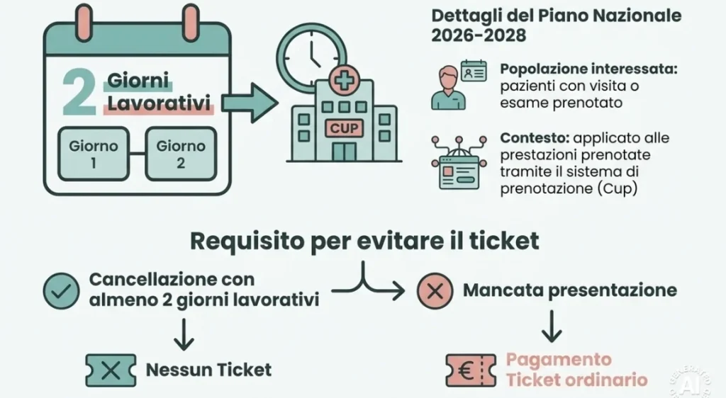 Ticket pagato per assenza alle visite ed esami: cambiamenti nel nuovo Piano liste d’attesa.
