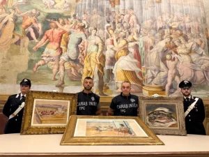 Recuperati dai Carabinieri a Parma tre dipinti di Cezanne, Renoir e Matisse / Video